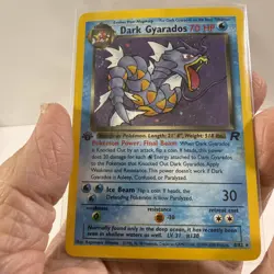 Dark Gyarados 8/82 1st Edition Holo Team Rocket Set Pokemon Card Rare WOTC - Image 1