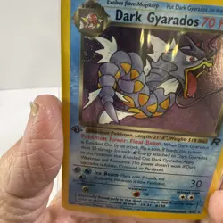 Dark Gyarados 8/82 1st Edition Holo Team Rocket Set Pokemon Card Rare WOTC - Image 3