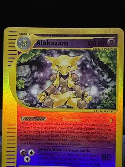 Pokemon Card Alakazam 33/165 Expedition Base Set Reverse Holo Rare Light Play - Image 2