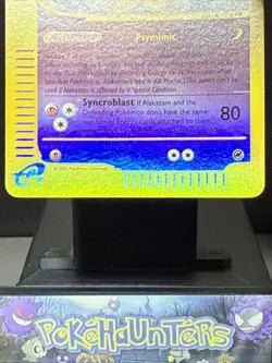 Pokemon Card Alakazam 33/165 Expedition Base Set Reverse Holo Rare Light Play - Image 3