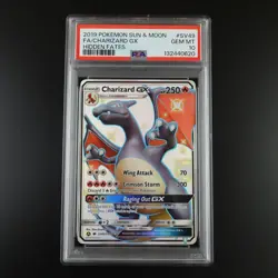 PSA 10 Charizard GX SV49/SV94 Pokemon Hidden Fates Full Art Holo Card - Image 1