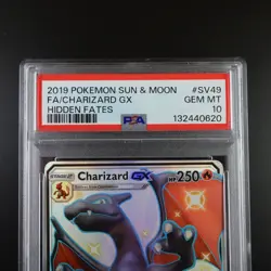 PSA 10 Charizard GX SV49/SV94 Pokemon Hidden Fates Full Art Holo Card - Image 2