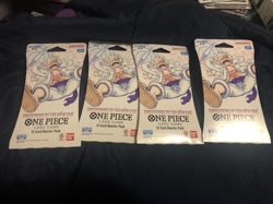 Lot of 4 One Piece AWAKENING OF THE NEW ERA Sleeved Booster Pack Sealed 12-Cards - Image 1