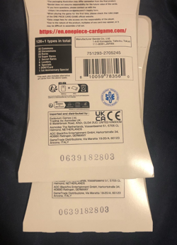 Lot of 4 One Piece AWAKENING OF THE NEW ERA Sleeved Booster Pack Sealed 12-Cards - Image 2