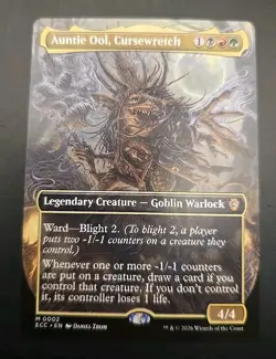 Auntie Ool, Cursewretch (Borderless) Commander: Lorwyn Eclipsed MTG Regular Near - Image 1