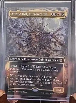 Auntie Ool, Cursewretch (Borderless) Commander: Lorwyn Eclipsed MTG Regular Near - Image 3