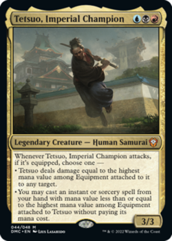 1x Tetsuo, Imperial Champion - Foil NM-Mint, English Commander: Dominaria United - Image 1