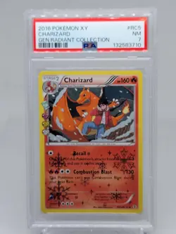 2016 POKEMON XY GENERATIONS RADIANT COLLECTION #RC5 CHARIZARD PSA 7 - Image 1