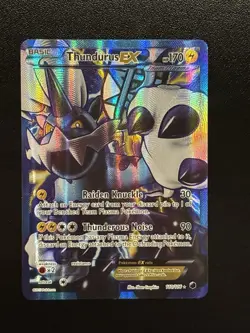 Pokemon TCG Thundurus EX 110/116 Plasma Freeze Holo Full Art Mint Clean 💎 🔥 - Image 1
