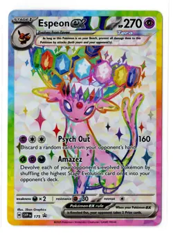 Pokemon Espeon ex SVP 175 Premium Figure Collection Black Star Promo NM - Image 1