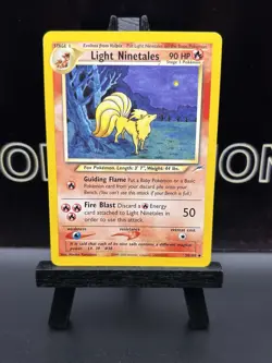 2002 Pokemon Neo Destiny Regular Light Ninetales 50/105 LP - Image 2