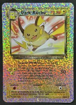 POKEMON~DARK RAICHU~S3/S4~BOX TOPPER~REVERSE~LEGENDARY~ENG~LP- - Image 1