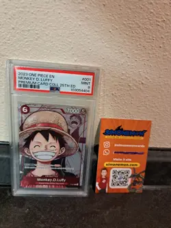 Psa 9 One Piece MONKEY D. LUFFY Premium Card Collection 25th Edition Eng - Image 1