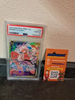 Psa 10 One Piece MONKEY D. LUFFY PRb01 #119 Eng - Image 1