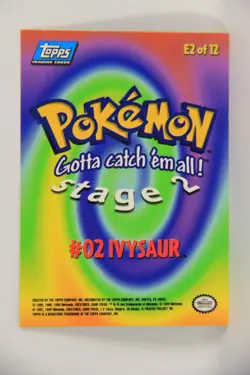 Pokemon Card First Movie #E2 Of E12 Ivysaur - Stage 2 - Blue Logo ENG L018921 - Image 2