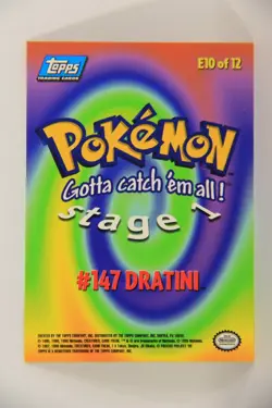 Pokemon Card First Movie #E10 Of E12 Dratini - Stage 1 - Blue Logo ENG L017668 - Image 2