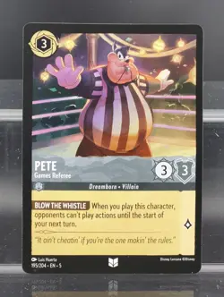 Disney Lorcana Pete - Games Referee 195/204 Shimmering Skies Uncommon - Image 1
