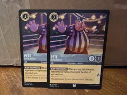 X2 Pete Games Referee 195/204 Shimmering Skies Disney Lorcana - Image 1