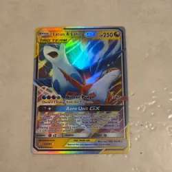 Pokemon Latias & Latios GX TAG TEAM Ultra Rare Full Art Holo Sm-Team Up 113/181 - Image 1