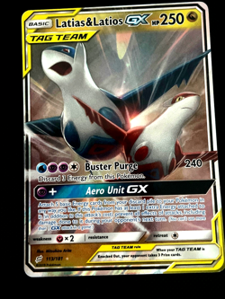 GRADERU NM Latias & Latios GX 113/181 Pokemon Sm-Team Up English Tag Team NM - Image 1