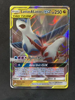 Latias & Latios GX 113/181 Sm-Team Up Holo Tag Team Rare 2019 Pokemon - Image 1