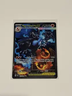 Mega Charizard x Ex 125/094 SIR Full Art Phantasmal Flames English Pokemon Card - Image 1