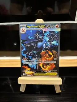 Mega Charizard x Ex 125/094 SIR Full Art Phantasmal Flames English Pokemon Card - Image 1