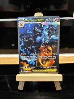 Mega Charizard x Ex 125/094 SIR Full Art Phantasmal Flames English Pokemon Card - Image 2