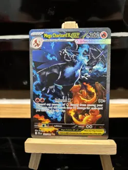 Mega Charizard x Ex 125/094 SIR Full Art Phantasmal Flames English Pokemon Card - Image 3