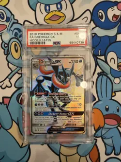 2019 Pokemon Hidden Fates Shiny Vault Greninja GX SV56/SV94 Holo PSA 9 MINT - Image 1