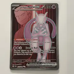 Team Rockets Mewtwo EX 213/182 Destined Rivals Pokemon TCG Mint/NM - Image 1