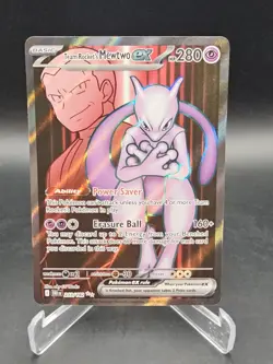 Team Rockets Mewtwo EX 213/182 Pokemon TCG Destined Rivals Rare Fast Shipping - Image 1