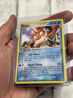 Kingler Pokemon Card 26/112 FireRed & LeafGreen Rare Lightly Played LP Vintage - Image 2