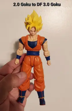 SHF 2.0 Goku/Vegito Heads to 3.0 Body Neck Pegs - READ DESCRIPTION! - Image 2