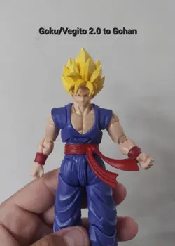 SHF 2.0 Goku/Vegito Heads to 3.0 Body Neck Pegs - READ DESCRIPTION! - Image 4