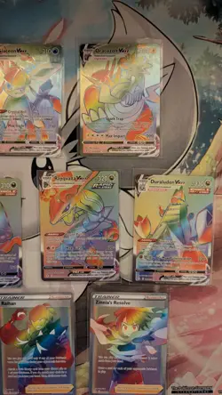 Pokemon Evolving Skies Secret Rainbow Rare Complete Set Near Mint NM Raw 16 Card - Image 4