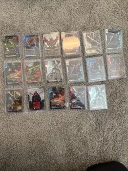 Gundam Card Game lot of 17 Dual Impact LR /C+ cards - Image 1
