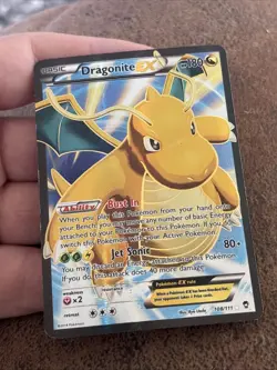 Pokemon TCG Dragonite EX Full Art Card 108/111, XY-Furious Fists MP/HP - Image 2