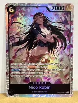 Nico Robin OP12-087 SR Legacy of the Master One Piece Card - Image 1