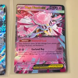 Pokemon TCG EX Empoleon EX, Mega Diancie EX Holo Card Lot (2) - Image 3