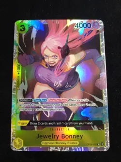 Jewelry Bonney OP08-105 (Super Rare) Two Legends ONE PIECE Card NM English - Image 1