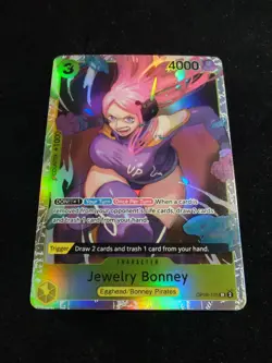 Jewelry Bonney OP08-105 (Super Rare) Two Legends ONE PIECE Card NM English - Image 2