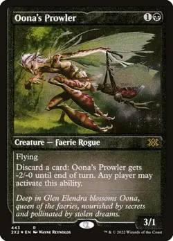 1x Oona's Prowler - Foil Etched NM Eng MTG - Double Masters 2022 - Image 1