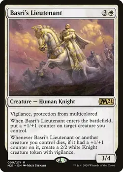 1x Basri's Lieutenant NM Eng MTG - Core Set 2021 - Image 1