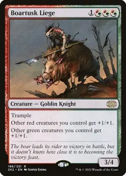 1x Boartusk Liege - Foil NM Eng MTG - Double Masters 2022 - Image 1