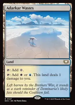 1x Adarkar Wastes NM Eng MTG - Edge of Eternities EDH - Image 1