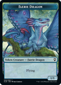 1 x Faerie Dragon Token - Commander Legends: Battle for Baldur's Gate - NM-Mint - Image 1