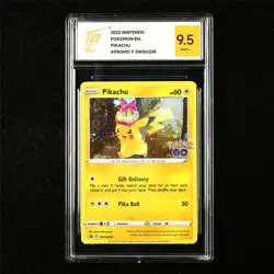 TQG 9.5 MINT+ 2022 Pokemon ENG Pikachu SWSH234 Promo - Image 1