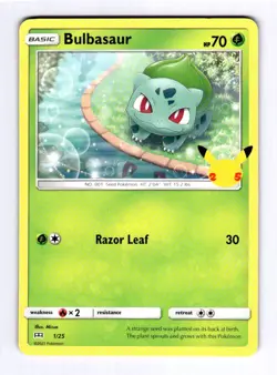 Bulbasaur - 1/25 McDonald's 25th Anniversary Promos #001 Promo Promo NM Pokemon - Image 1