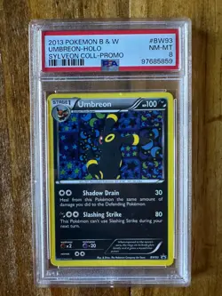 POKEMON TCG - BLACK & WHITE PROMOS - UMBREON HOLO BW93 - PSA 8 - Image 1
